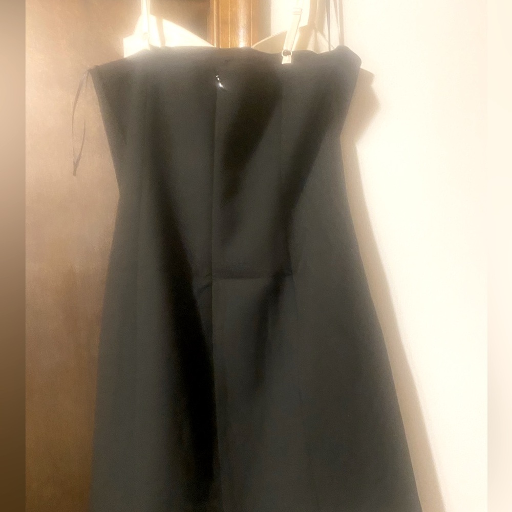 French Connection Blue Strapless A-line Cocktail Dress